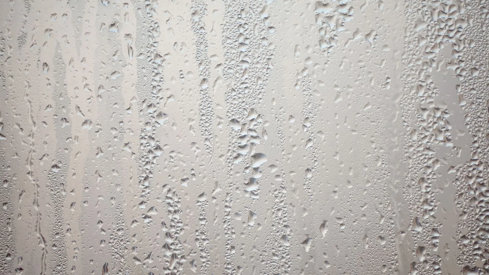 Water droplets of condensation on window glass, showing how condensation forms on windows